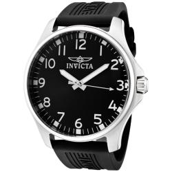 Invicta Men's 'Specialty' Black Polyurethane Watch