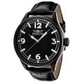 Invicta Men's 'Specialty' Black Leather Watch