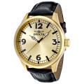 Invicta Men's 'Specialty' Black Leather Watch