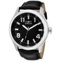 Invicta Men's 'Specialty' Black Leather Watch