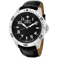 Invicta Men's 'Specialty' Black Leather Watch
