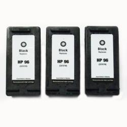 HP 96 Black Ink Cartridge (Pack of 3) (Remanufactured)