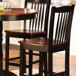 Monroe Antique Oak and Black 5-Piece Dining Set