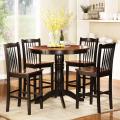 Monroe Antique Oak and Black 5-Piece Dining Set