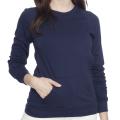 American Apparel Women's Fine Jersey Long Sleeve Nacy Sport Raglan Top