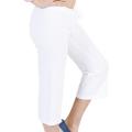 American Apparel Women's Fine Jersey White Capri Pants (XL)