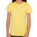 American Apparel Youth Acid Wash Yellow Cotton Tee (Size 10)