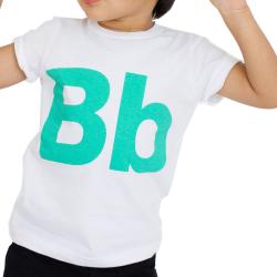 American Apparel Kids' 'Bb' White Cotton T-Shirt