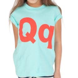 American Apparel Kids' 'Qq' Aqua Cotton T-Shirt