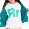 American Apparel Kids' 'Rr' White Cotton T-Shirt