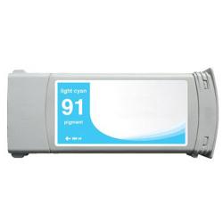 HP 91/ C9470A Light Cyan Pigment Ink Cartridge (Remanufactured)