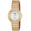 Burgi Women's Mother of Pearl Diamond Quartz Watch