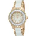 Burgi Women's Ceramic Bracelet Baguette Quartz Watch