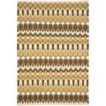 Sumak Flatweave Heirloom Beige/Brown Wool Rug (4 x 6)