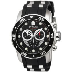 Invicta Men's 'Pro Diver' Black Strap Watch