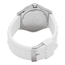 Lucien Piccard Women's 'A Sport' White Silicon Watch