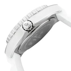 Lucien Piccard Women's 'A Sport' White Silicon Watch