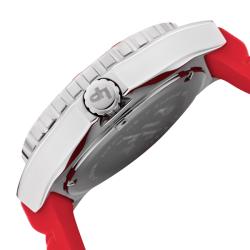 Lucien Piccard Women's 'A Sport' Red Silicon Watch