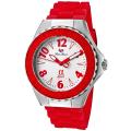 Lucien Piccard Women's 'A Sport' Red Silicon Watch