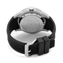 Lucien Piccard Italy Men's Light Black Rubber Watch