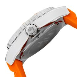 Lucien Piccard Women's 'A Sport' Orange Silicon Watch