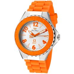 Lucien Piccard Women's 'A Sport' Orange Silicon Watch