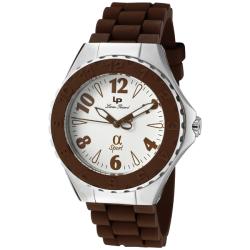 Lucien Piccard Women's 'A Sport' Brown Silicon Watch