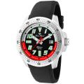 Lucien Piccard Men's 'A Diver' Black Rubber Watch