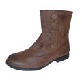 Bucco Women's Brown Button-up Booties