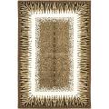 Handmade Safari Leopard Print Wool Rug (6' x 9')