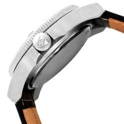 Swiss Legend Men's 'Conqueror' Black Genuine Leather Watch