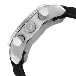 Swiss Legend Men's 'Commander' Black Silicon Watch
