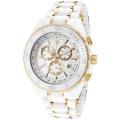 Swiss Legend Men's 'Identity' White Ceramic/Goldtone Ion-Plated Watch