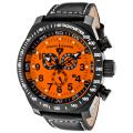 Swiss Legend Men's 'SL Pilot' Black Genuine Calf Leather Strap Watch
