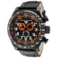 Swiss Legend Men's 'SL Pilot' Black Genuine Calf Leather Strap Watch