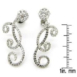 D'sire 18k White Gold 1ct TDW Diamond Earrings (G-H, VS1-VS2)