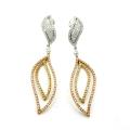 D'sire 18k Tri-color Gold 2 1/6ct TDW Diamond Earrings (G-H, VS1-VS2)