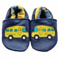 School Bus Leather Baby Shoes