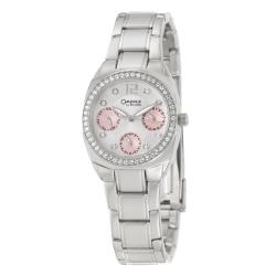 Caravelle by Bulova Women's 'Crystal' Stainless Steel Military Time Quartz Watch