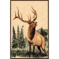 DonnieAnn Elk Brown Area Rug (5'x7')