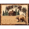 DonnieAnn House & Bear Area Rug (5'x7)