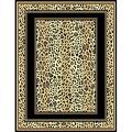 African Adventure Leopard Skin Area Rug (5' x 7')