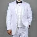 Giorgio Fiorelli Two-button Vested White Tuxedo