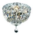 Chrome Four-light Flush Mount Fixture