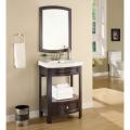 Austin Espresso Sink and Mirror Vanity Set