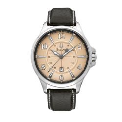 Bulova Men's Adventurer Black Leather Band Watch