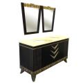 Sydney 63-Inch Double Bowl Vanity Cabinet & Mirrors