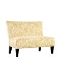 Portfolio Hali Lemongrass Yellow Floral Armless Settee