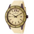 Jacques Lemans Unisex 'Rome' Beige Silicon Watch