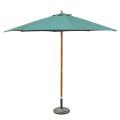10-foot Wooden Patio Umbrella with Pulley